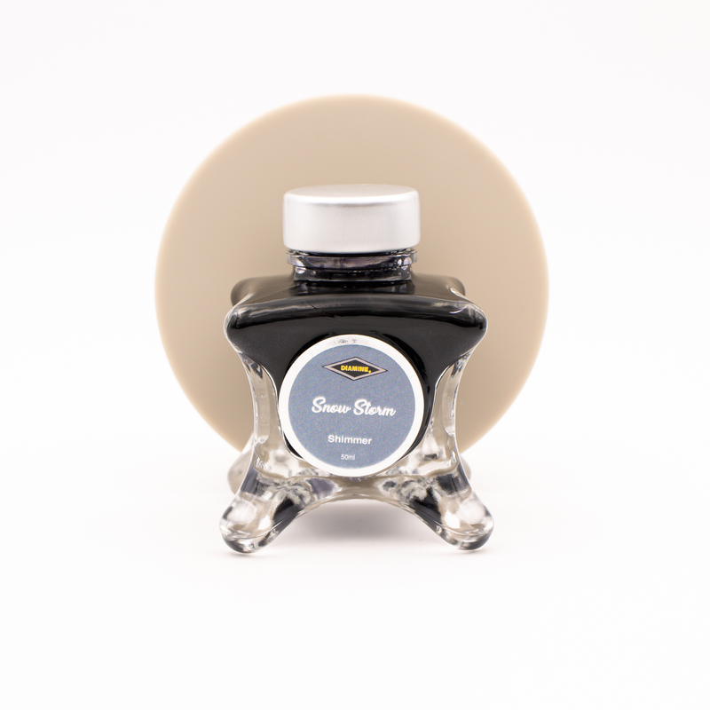 Diamine Inkvent Snow Storm Ink Bottle 50 ml Blue Edition Shimmer