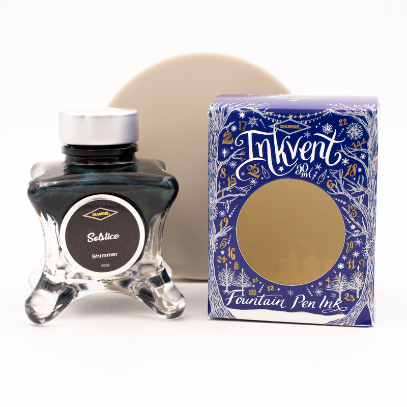 Diamine Inkvent Solstice Ink Bottle 50 ml Blue Edition Shimmer