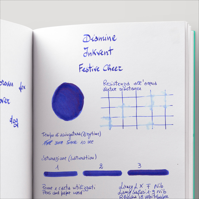 Diamine Inkvent Festive Cheer Ink Bottle 50 ml Blue Edition Sheen