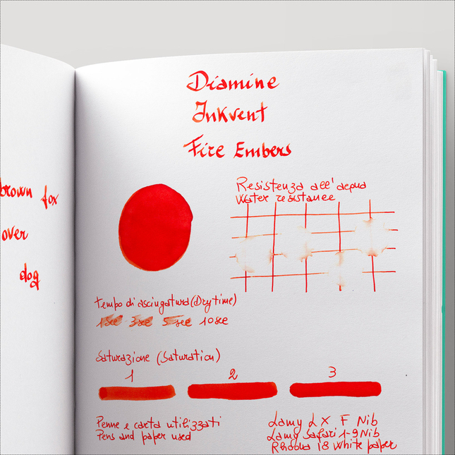 Diamine Inkvent Fire Embers Ink Bottle 50 ml Blue Edition