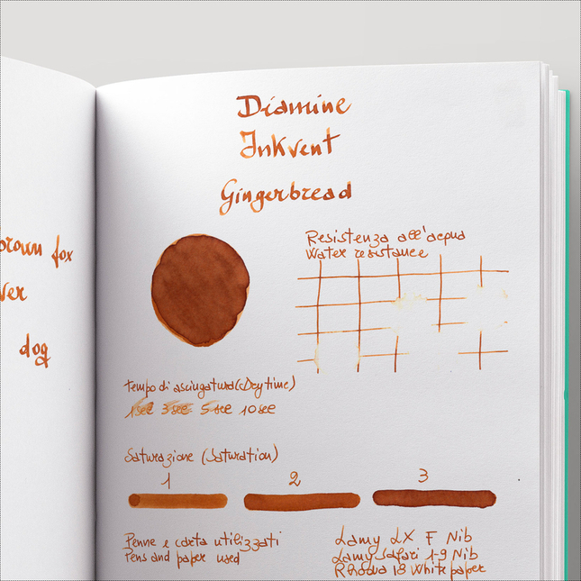 Diamine Inkvent Gingerbread Inchiostro 50 ml Blue Edition