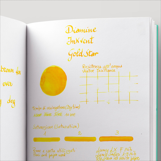 Diamine Inkvent Gold Star Inchiostro 50 ml Blue Edition Shimmer