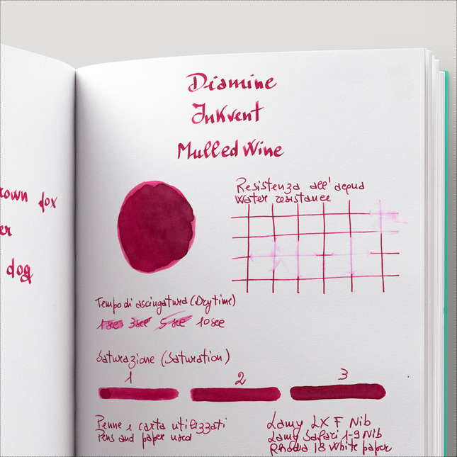 Diamine Inkvent Mulled Wine Inchiostro 50 ml Blue Edition