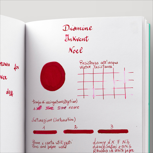 Diamine Inkvent Noel Ink Bottle 50 ml Blue Edition Sheen