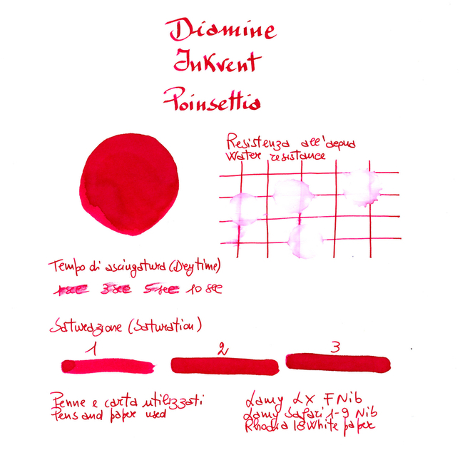 Diamine Inkvent Poinsettia Inchiostro 50 ml Blue Edition