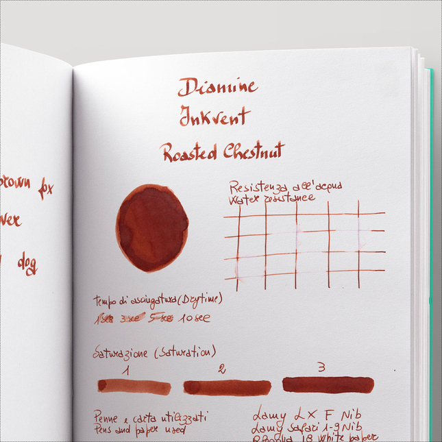 Diamine Inkvent Roasted Chestnut Inchiostro 50 ml Blue Edition