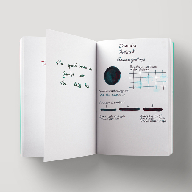 Diamine Inkvent Seasons Greetings Inchiostro 50 ml Blue Edition Sheen