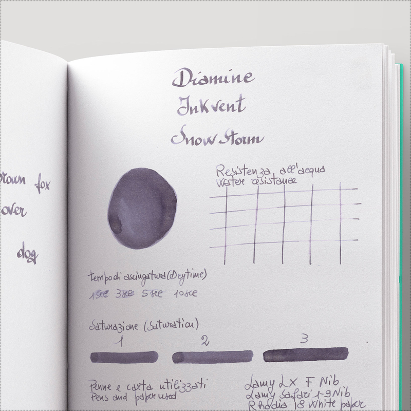 Diamine Inkvent Snow Storm Ink Bottle 50 ml Blue Edition Shimmer