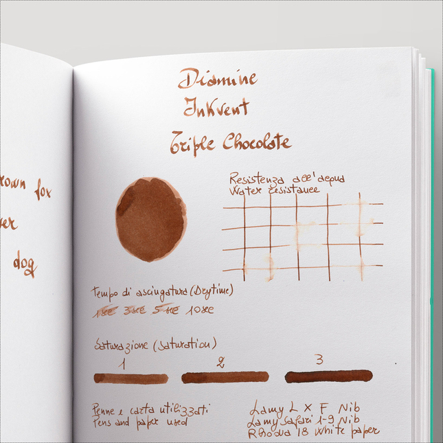 Diamine Inkvent Triple Chocolate Inchiostro 50 ml Blue Edition