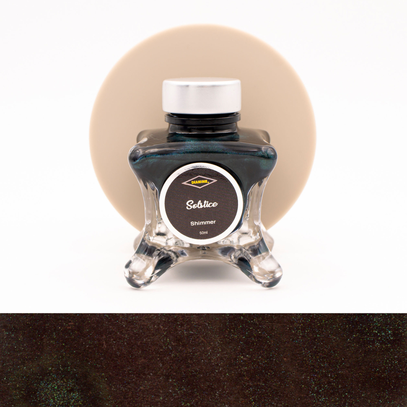 Diamine Inkvent Solstice Ink Bottle 50 ml Blue Edition Shimmer
