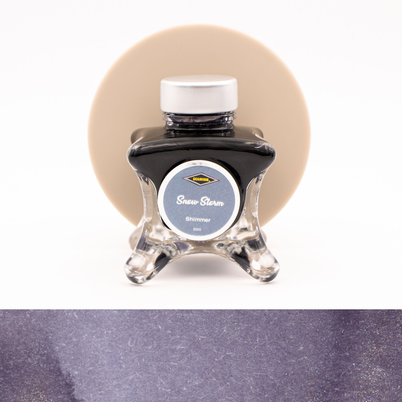 Diamine Inkvent Snow Storm Ink Bottle 50 ml Blue Edition Shimmer