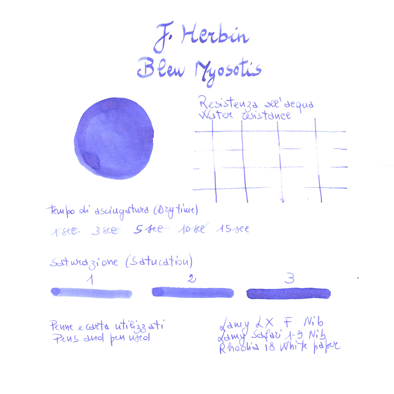 Herbin Bleu Myosotis 6 Cartucce