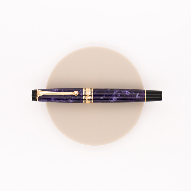 Aurora Optima Fountain Pen Purple & Rose Gold Auroloide