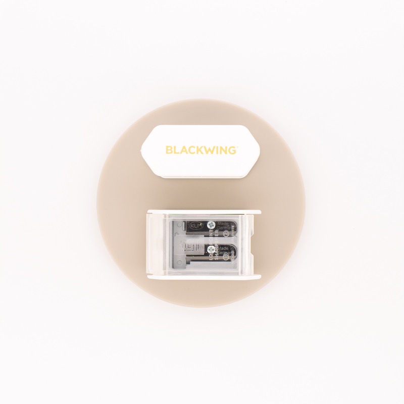 Palomino Blackwing Two-Step Long Point Sharpener White