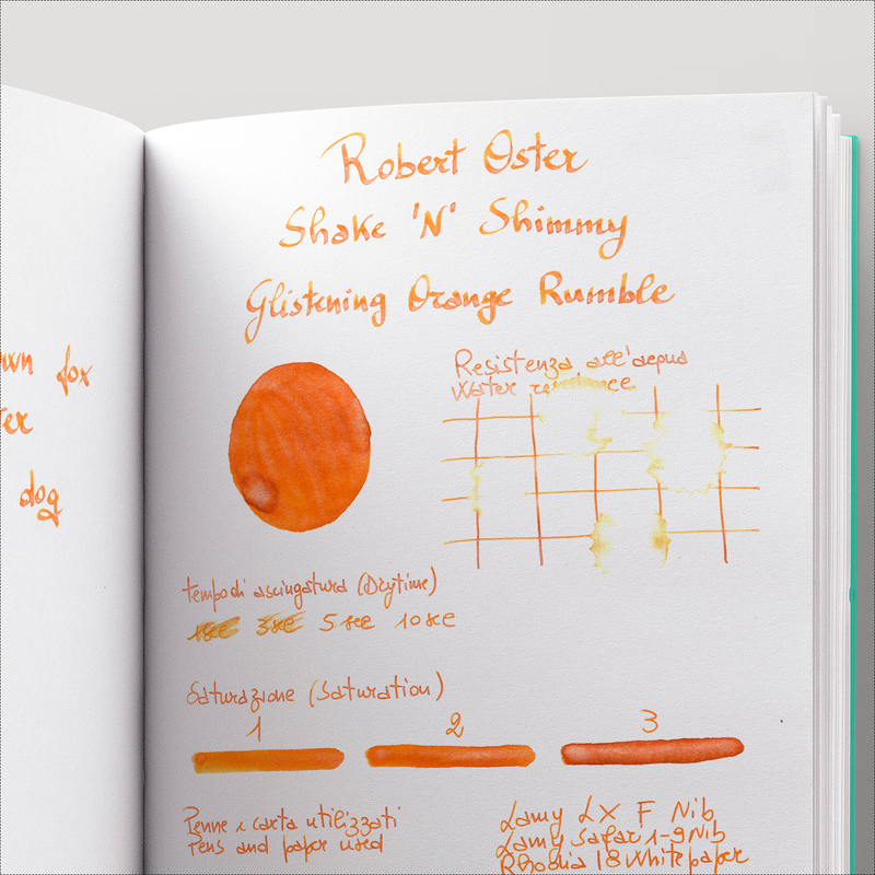 Robert Oster Shake 'N' Shimmy Glistening Orange Rumble Ink Bottle 50 ml