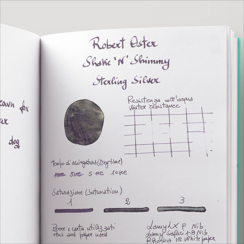 Robert Oster Shake 'N' Shimmy Stirling Silver Inchiostro 50 ml