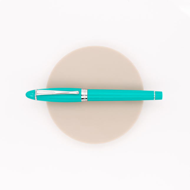Aurora Ipsilon Demo Colors Fountain Pen Turquoise & Rhodium