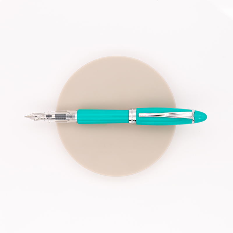 Aurora Ipsilon Demo Colors Fountain Pen Turquoise & Rhodium