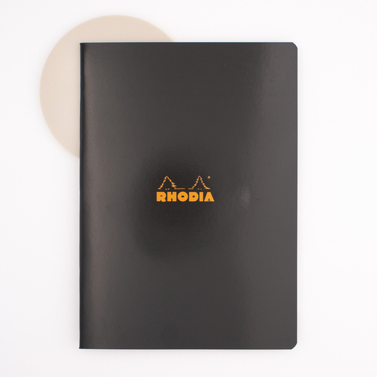 Rhodia Staplebound Notebook A5 Lined Black