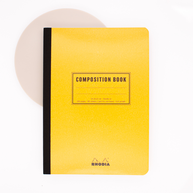 Rhodia Composition Book A5 Quadretti Arancione