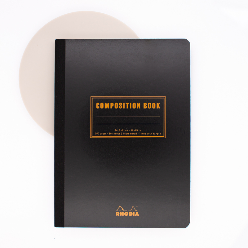Rhodia Composition Book A5 Grid Black