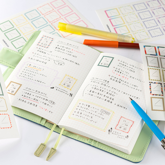 Hobonichi Frame Stickers Adesivi per Agende