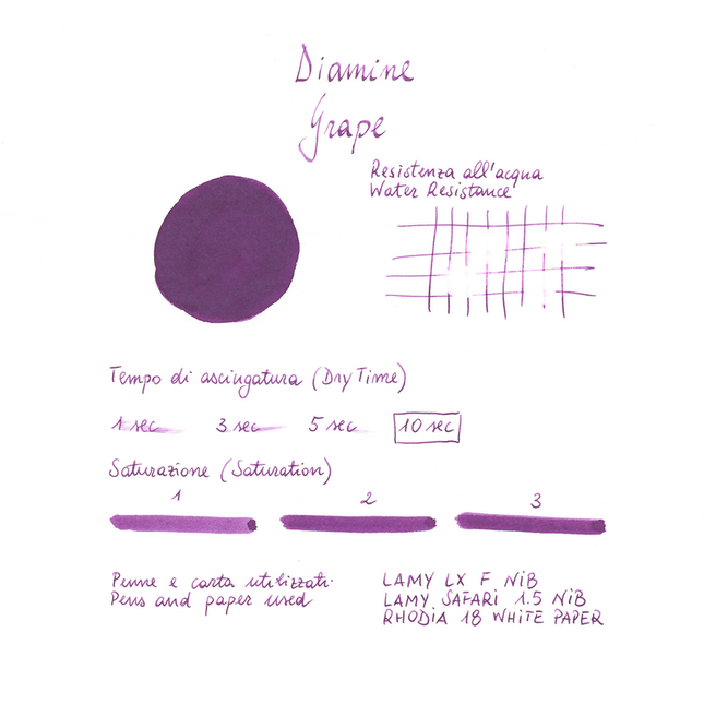 Diamine Grape Inchiostro 30 ml