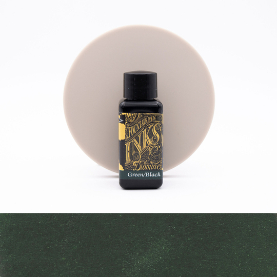 Diamine Green Black Ink Bottle 30 ml
