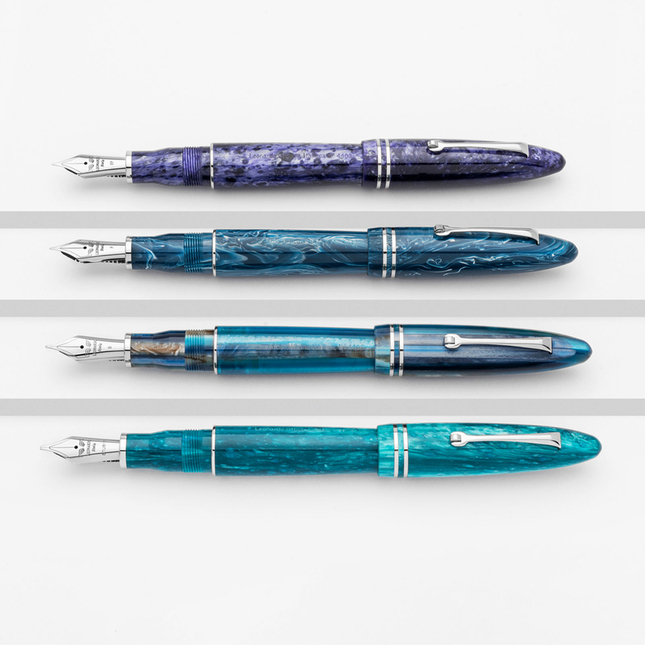 Leonardo Officina Italiana Furore Grande Fountain Pen Blue Positano