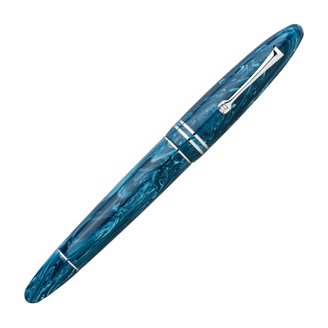 Leonardo Officina Italiana Furore Grande Penna Stilografica Blu Positano