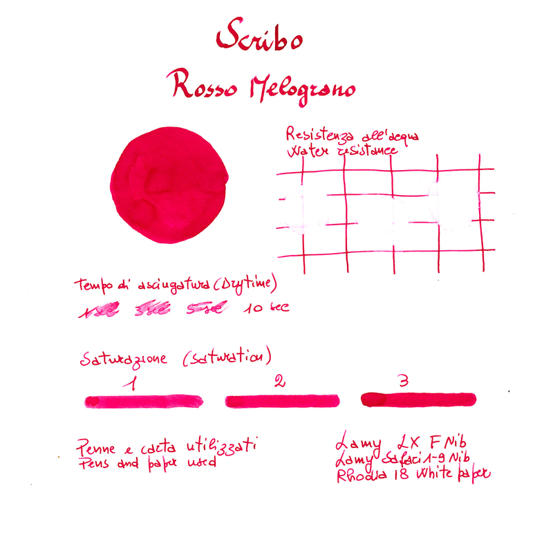Scribo Rosso Melograno Inchiostro 90 ml