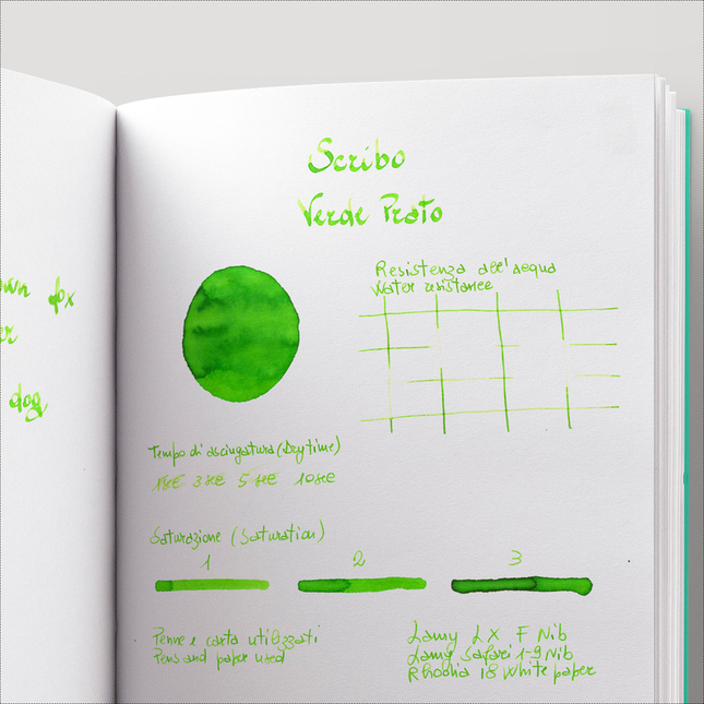 Scribo Verde Prato Ink Bottle 90 ml