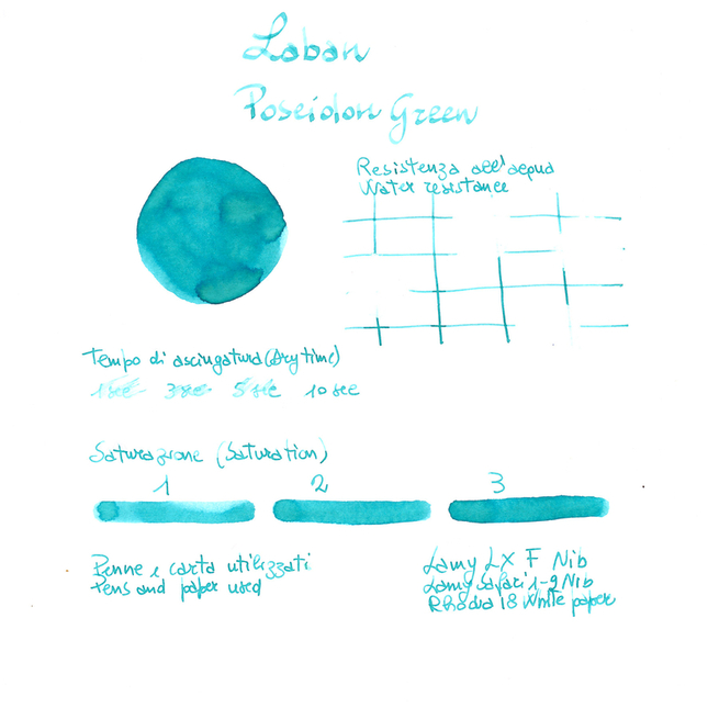 Laban Poseidon Green Inchiostro 50 ml