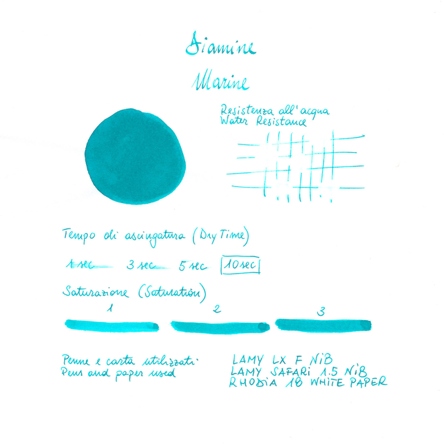 Diamine Marine Ink Bottle 30 ml