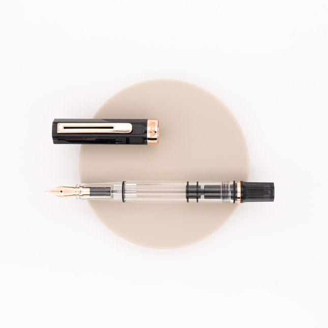 Twsbi Eco Penna Stilografica Smoke & Oro Rosa