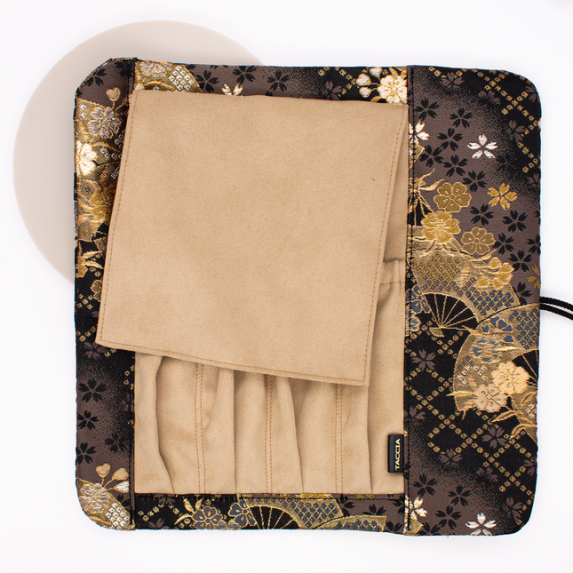 Taccia Kimono Pen Roll Nishijin for 4 Pens Sakura Night