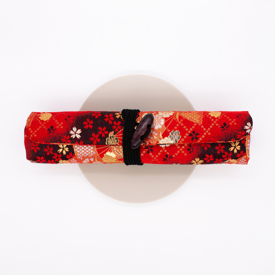 Taccia Kimono Pen Roll Rotolo Portapenne 8 Posti Sakura Festival