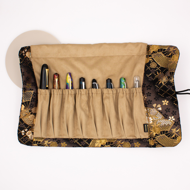 Taccia Kimono Pen Roll Nishijin for 8 Pens Sakura Night