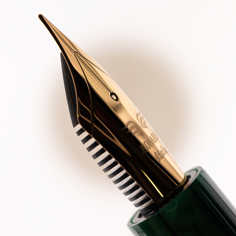 Leonardo Officina Italiana Momento Zero Fountain Pen Alga Green & Rose Gold