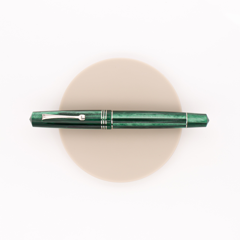Leonardo Officina Italiana Momento Zero Fountain Pen Alga Green & Rhodium