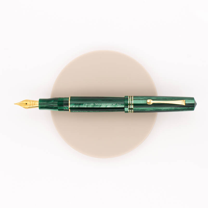 Leonardo Officina Italiana Momento Zero Fountain Pen Alga Green & Gold