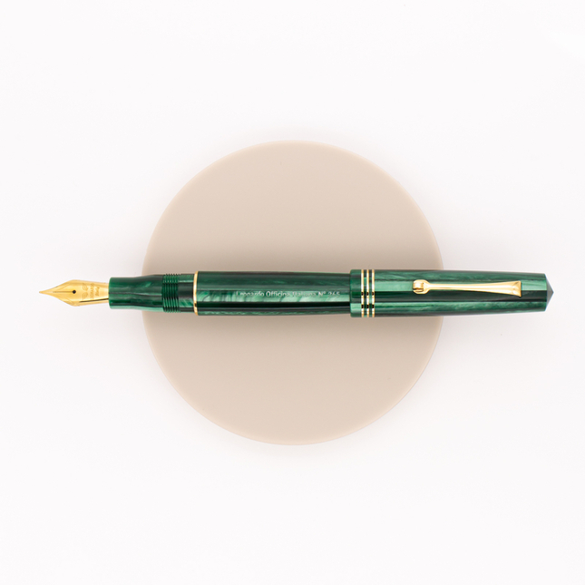 Leonardo Officina Italiana Momento Zero Fountain Pen Alga Green & Gold