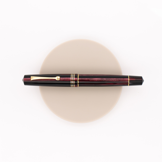 Leonardo Officina Italiana Momento Zero Fountain Pen Prugna & Gold