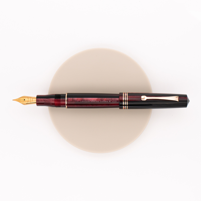 Leonardo Officina Italiana Momento Zero Fountain Pen Prugna & Rose Gold