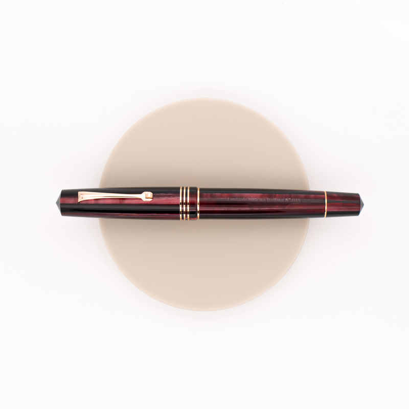 Leonardo Officina Italiana Momento Zero Fountain Pen Prugna & Rose Gold