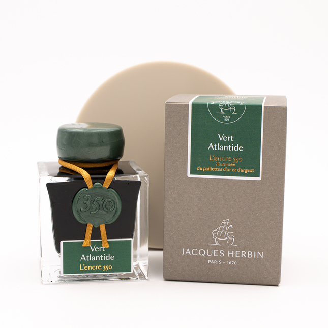 Jacques Herbin Vert Atlantide Inchiostro 50 ml 350° Anniversario Edizione Limitata