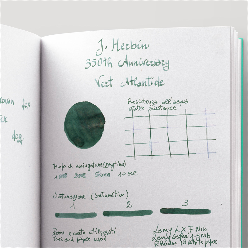 Jacques Herbin Vert Atlantide Inchiostro 50 ml 350° Anniversario Edizione Limitata