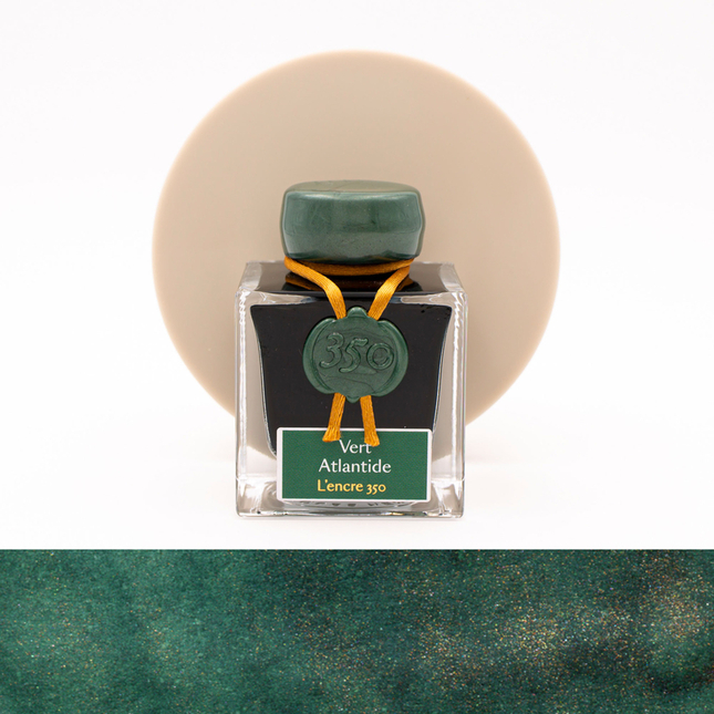 【本日特価】 Jacques Herbin Vert Atlantide Ink Bottle 50 ml 350th 工芸品