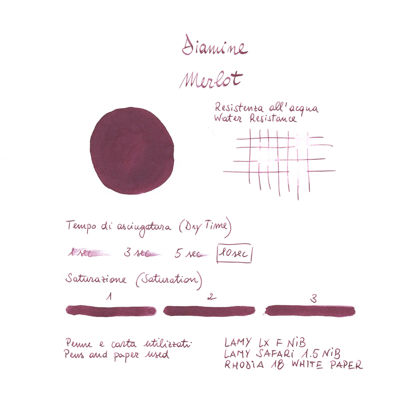 Diamine Merlot Inchiostro 30 ml Diamine Merlot Inchiostro 30 ml