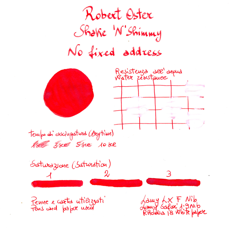 Robert Oster Shake 'N' Shimmy No Fixed Address Inchiostro 50 ml